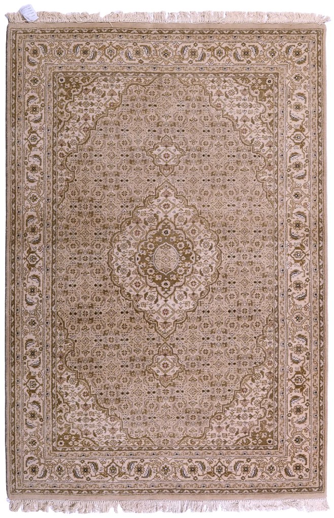 Bidjar Tappeto 210 x 140 Beige (Indian) Annodato A Mano