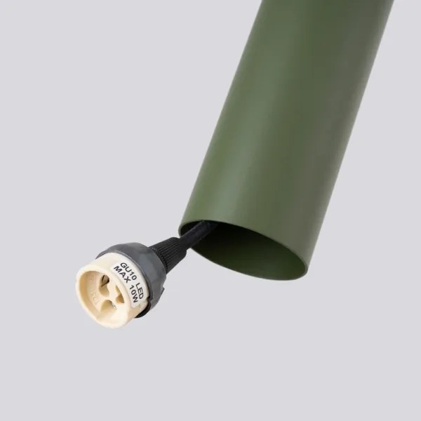 Sollux SL.1484 - Lampadario a sospensione con filo LAGOS 1xGU10/10W/230V verde