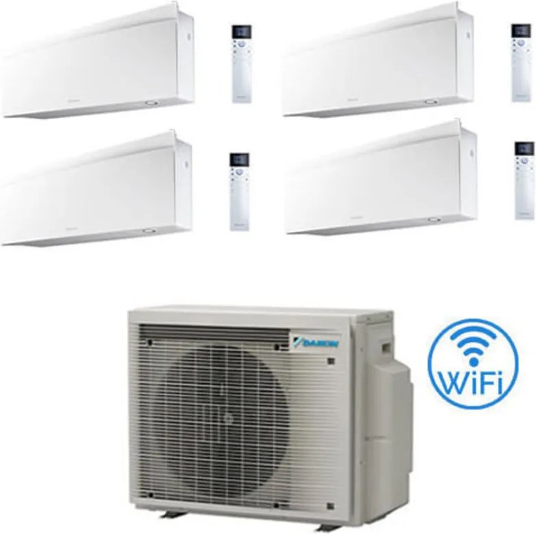 Daikin - Climatizzatore garanzia italia emura Quadri Split Inverter 9000 + 12000 + 12000 + 18000 btu con u.e. 4MXM80A9 Classe a+++/a++ novita' 2024