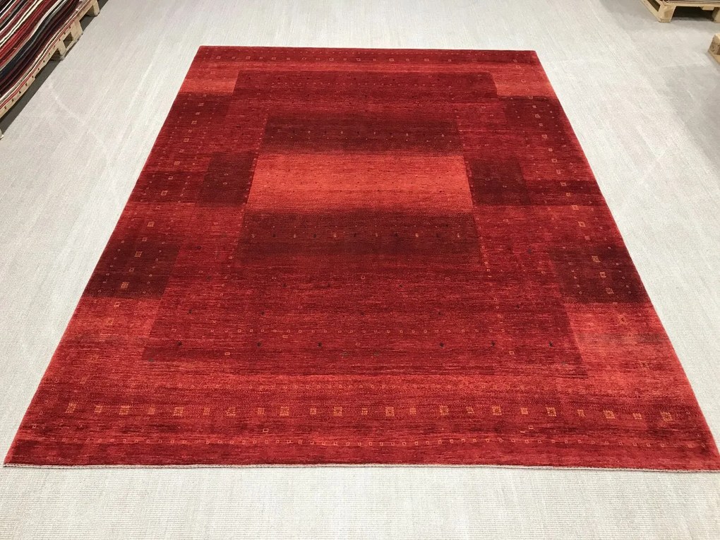 Loribaft Tappeto persiano 370 x 290 Rosso (Iran) Annodato A Mano