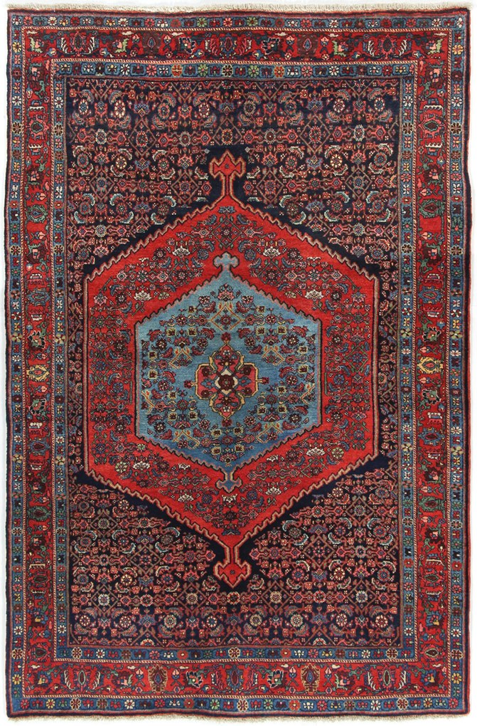 Bidjar Tappeto 220x150 (Iran) Annodato A Mano
