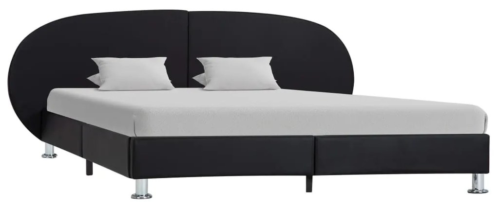 Giroletto Nero İn Similpelle 180x200 Cm /