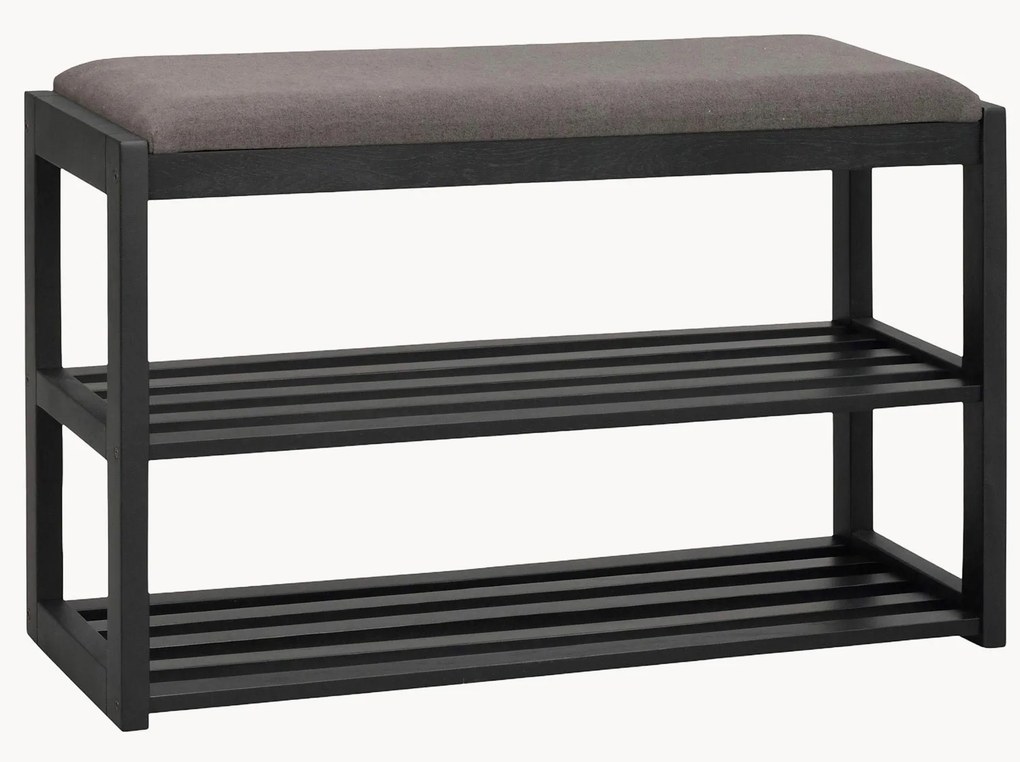 Panca con scarpiera in legno di quercia Confetti