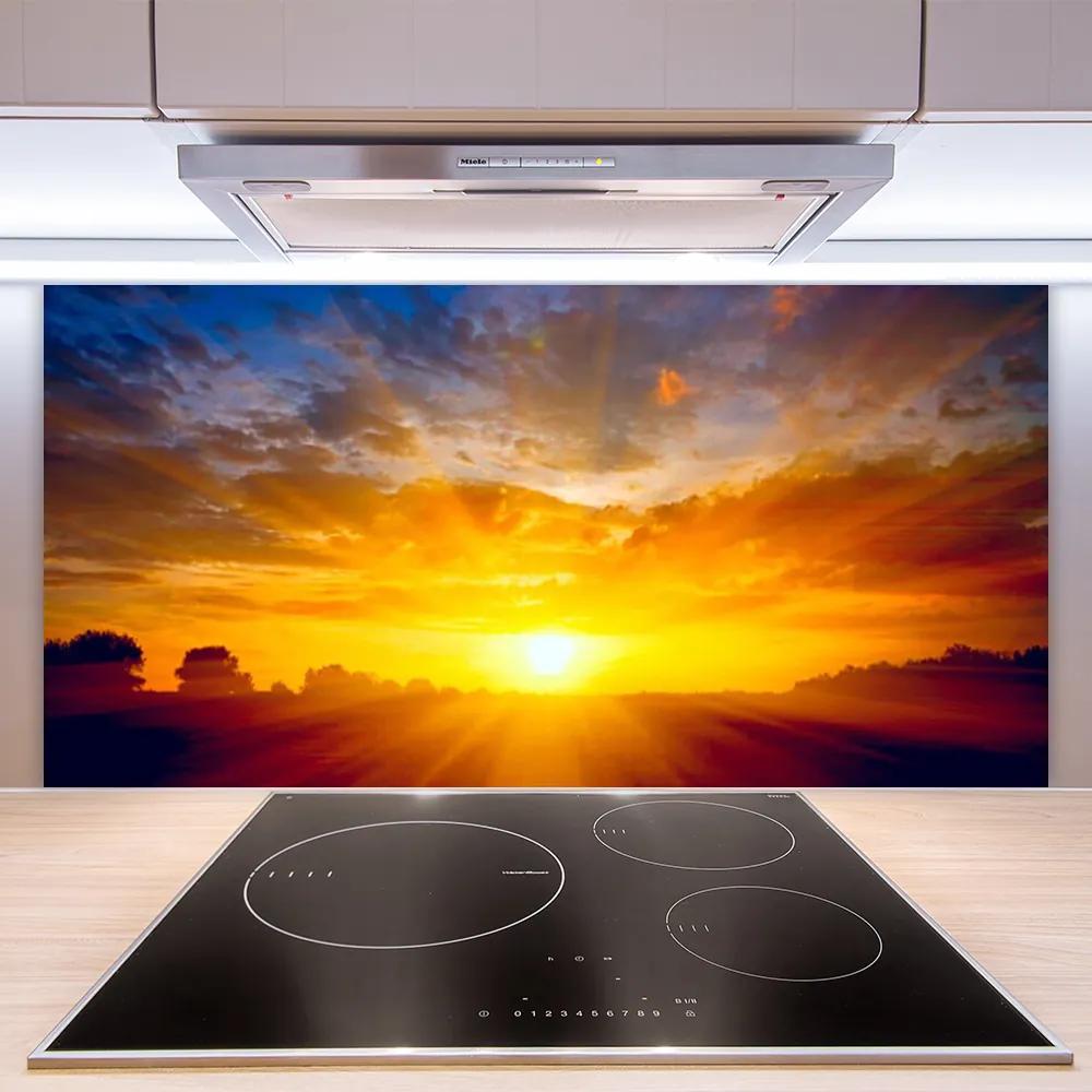 Pannello paraschizzi cucina Il sole, il cielo, il paesaggio 100x50 cm