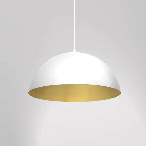 Lampadario su corda BETA 1xE27/60W/230V d. 45 cm bianco