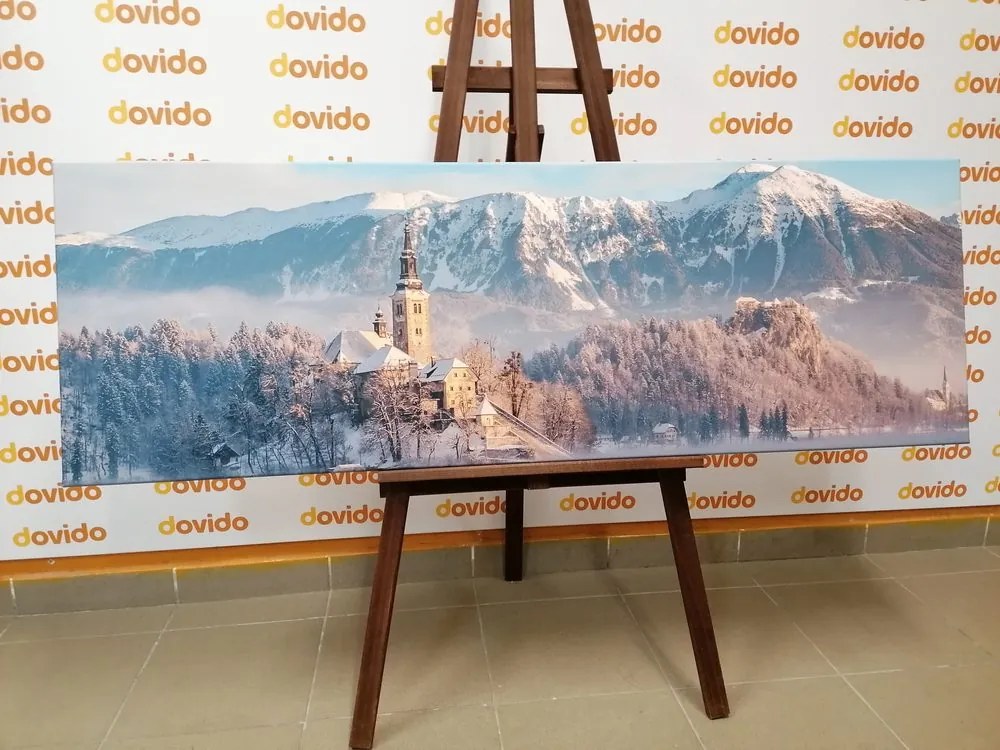 Quadro su tela – Chiesa sul lago Bled in Slovenia