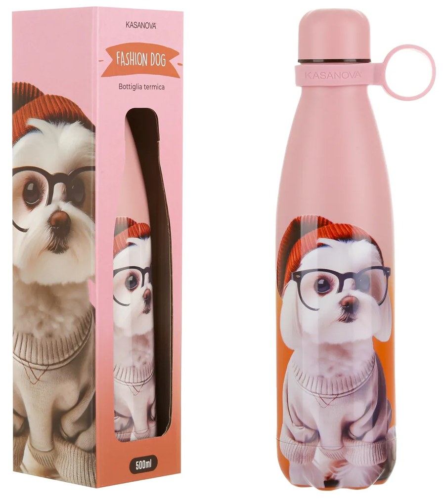 Bottiglia termica 500 ml Cane Maltese