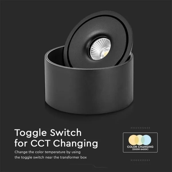 Faretto LED LED/28W/230V 3000/4000/6400K nero