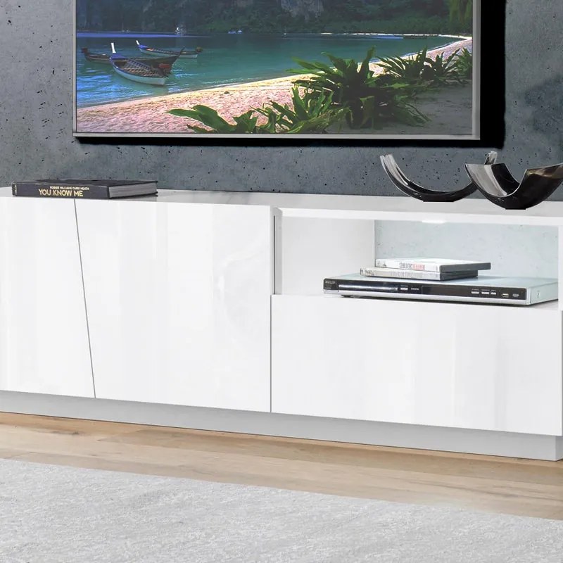 Mobile per TV Vega L 150 x H 46 x P 43 cm bianco