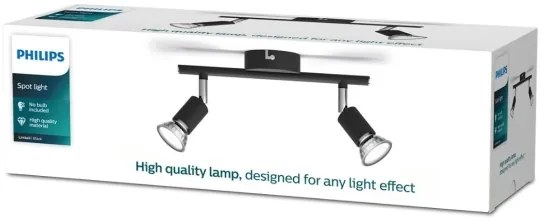 Philips - Faretto LIMBALI 2xGU10/50W/230V nero