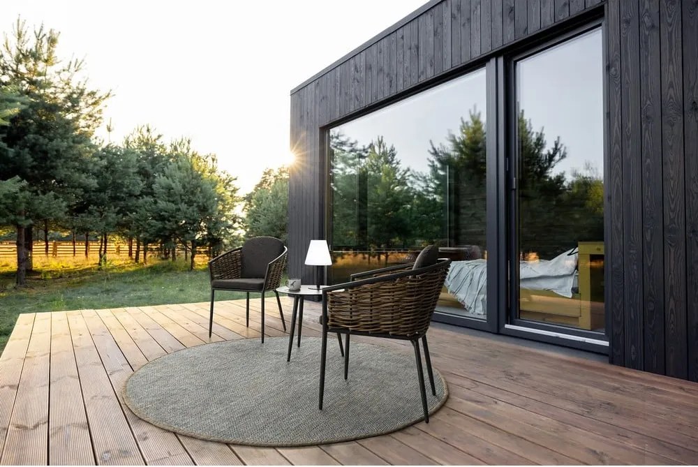 Sedia da esterno grigia in metallo Maribela – Bizzotto