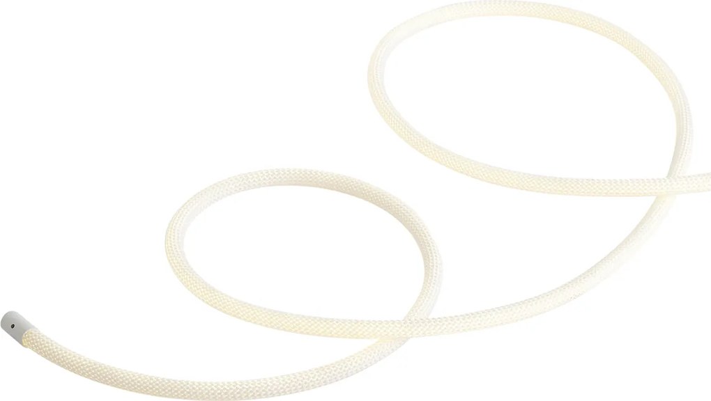 Catena luminosa bianca con spina 3m con LED dimmerabile in Kelvin IP44 - Ropy