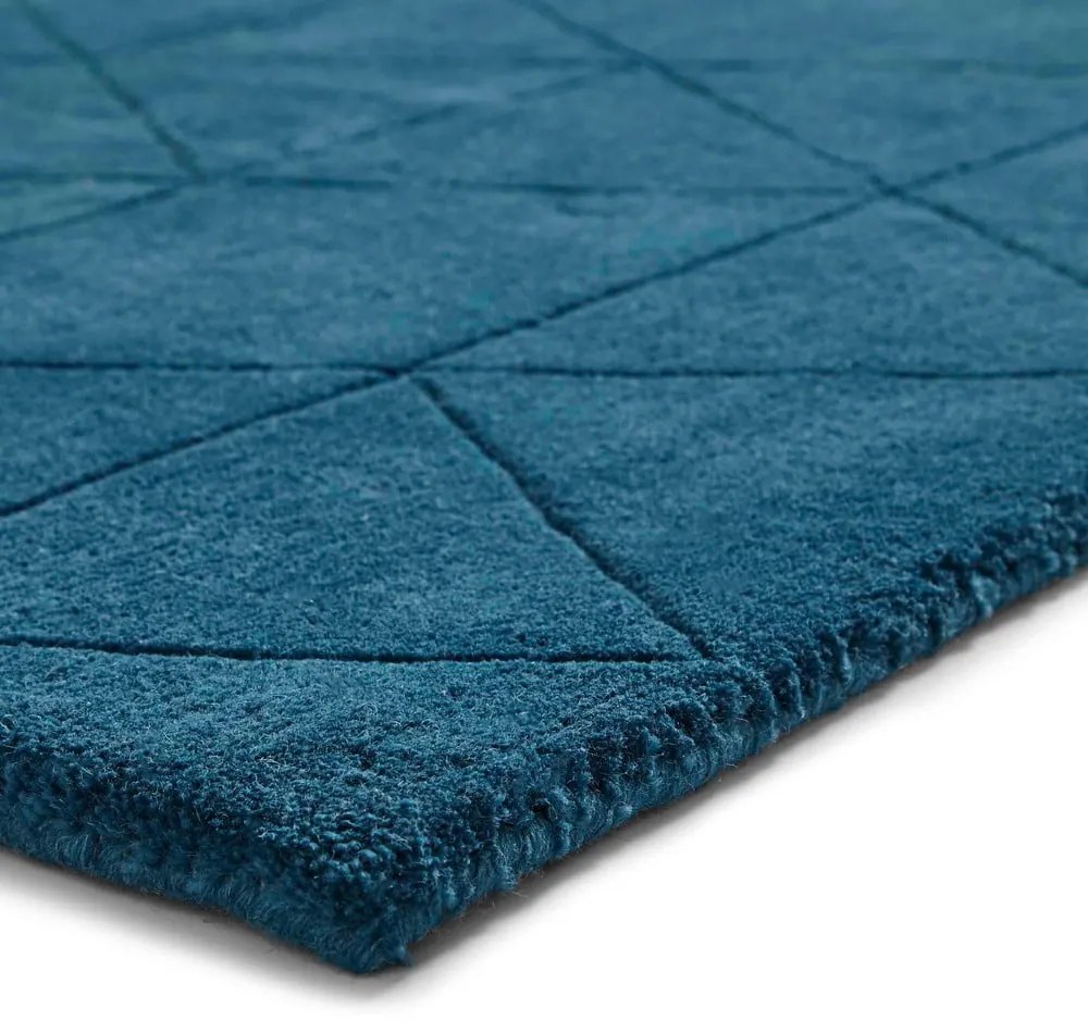 Tappeto di lana blu , 150 x 230 cm Kasbah - Think Rugs