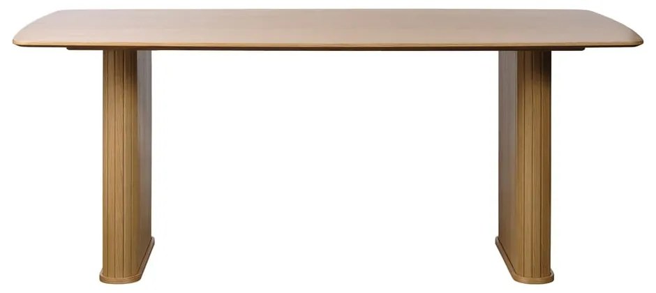 Tavolo da pranzo con piano in rovere 100x190 cm Nola - Unique Furniture