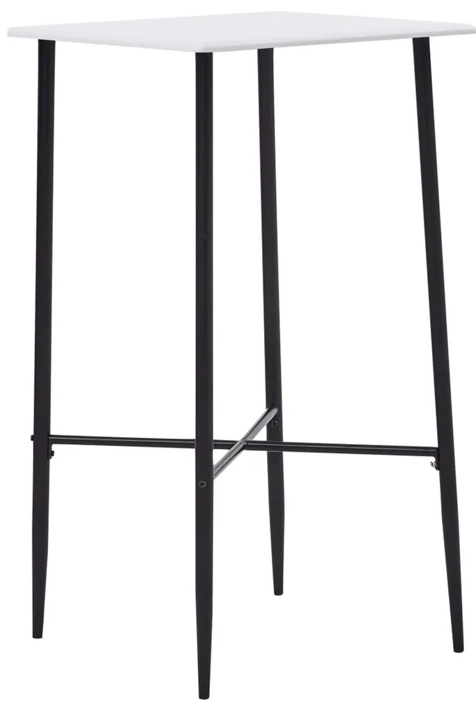 Tavolo Da Bar Bianco 60x60x111 Cm İn Mdf /