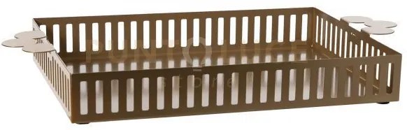 Vassoio moderno old oro laccato