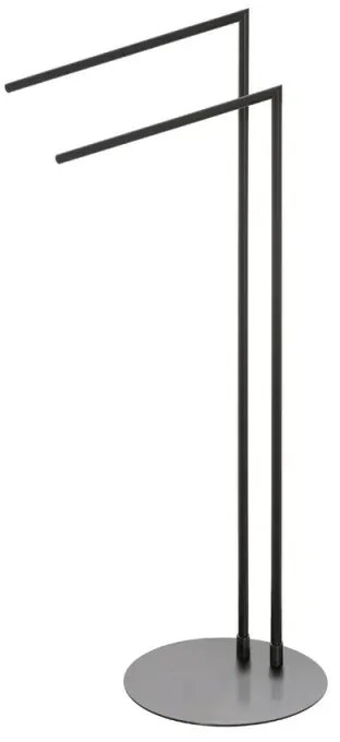 Piantana portasciugamani da appoggio in acciaio nero opaco Style