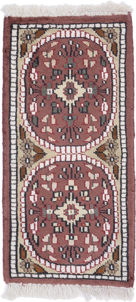 Agra Tappeto orientale 30 x 60 (Indian) Annodato A Mano