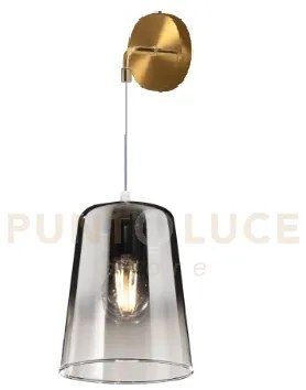 Applique ottone sat. regolabile 1 luce cromo 1164os-a-cr