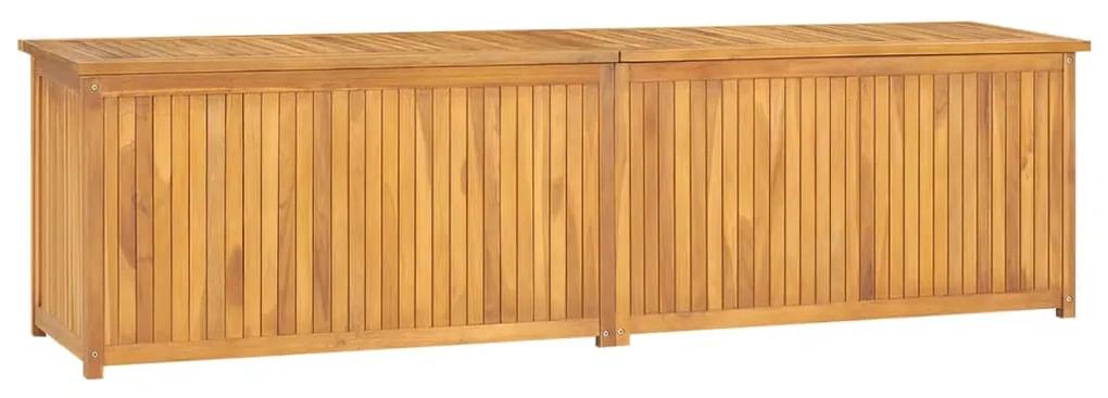 Cassa da giardino 200x50x55 cm in legno massello di teak