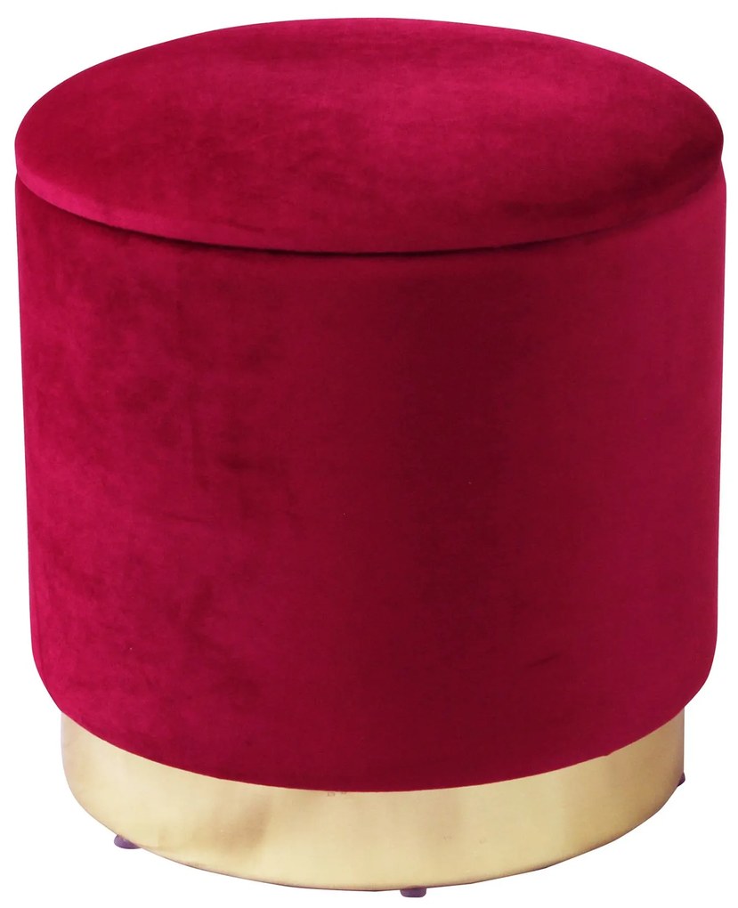 LARA - pouf rotondo in velluto