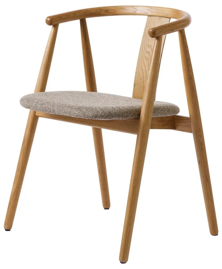 Sedia da pranzo in colore beige-naturale Relate - Unique Furniture