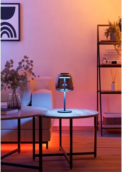 Eglo 901195 - Lampada da tavolo dimmerabile LED RGBW ALFERO-Z LED/7,7W/230V fumé