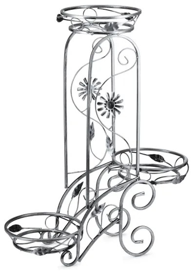 Portafiori 88x65 cm argento