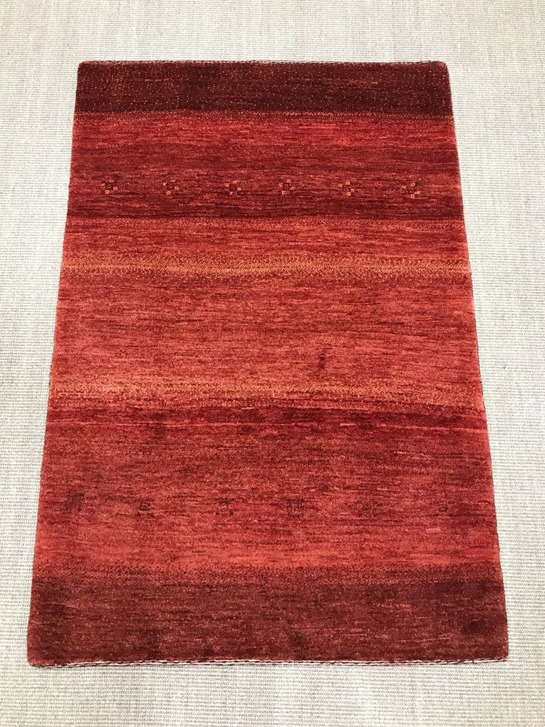 Loribaft Tappeto 100x150 Rosso (Iran) Annodato A Mano