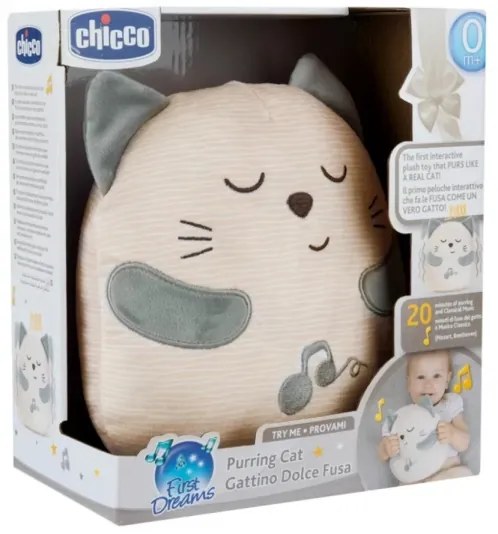 Chicco - Peluche gioco interattivo gatta 3xAAA