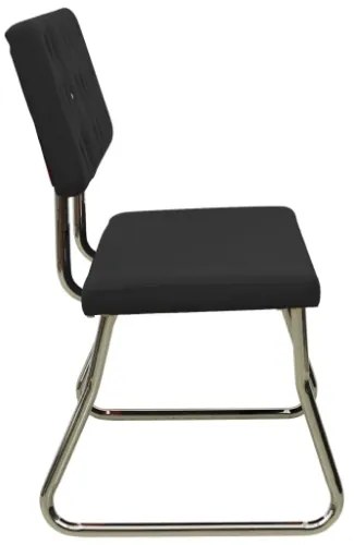 Panca 110 cm Nera in Similpelle