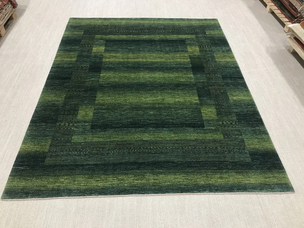 Loribaft Tappeto persiano 310x250 Verde (Iran) Annodato A Mano