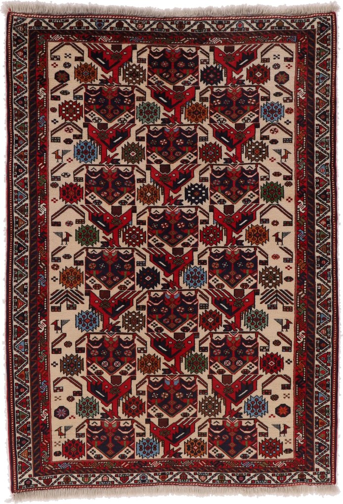 Afshar Tappeto 190x140 (Iran) Annodato A Mano