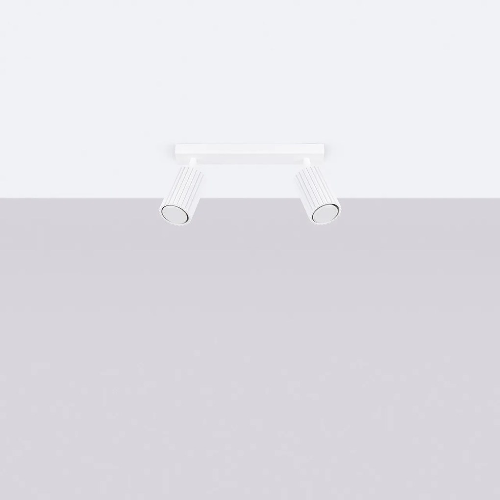 Plafoniera da Soffitto 2xGU10 in Alluminio KARBON 2