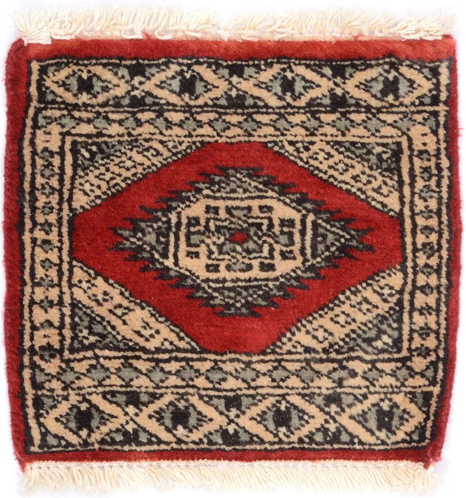 Bokhara Tappeto 30 x 30 (Pakistan) Annodato A Mano