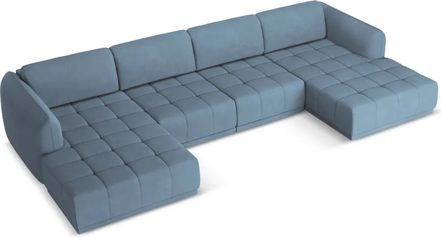 Divano angolare azzurro Hoku – Makamii