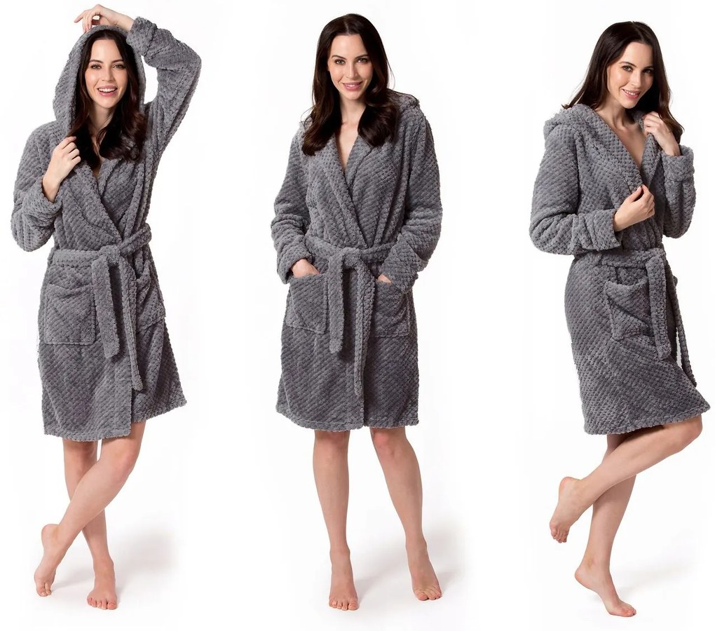 Accappatoio da donna Vestaglia DIAMOND Grey S/M