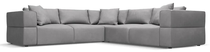 Divano angolare grigio chiaro (variabile) Esther - Milo Casa