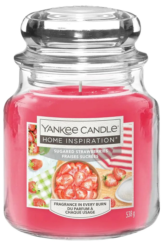 Sugared Strowberries, candela in giara piccola Yankee Candle