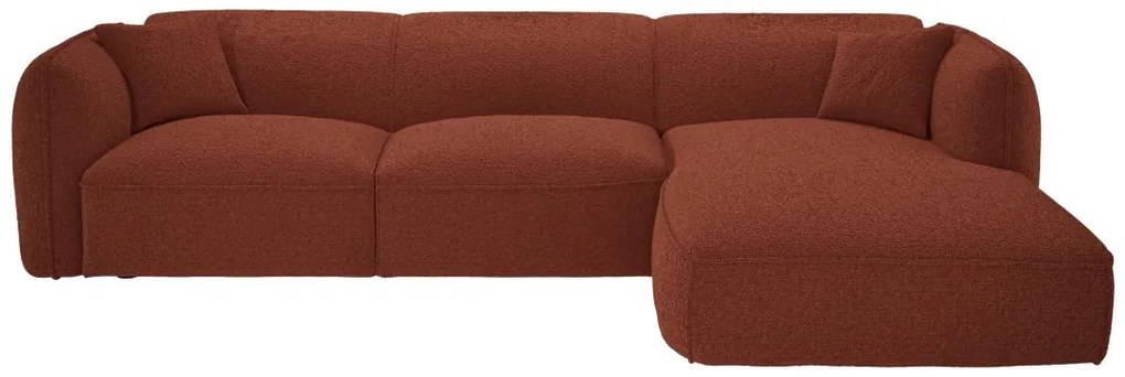 Divano in Tessuto Terracotta - Angolo a destra - CAMILIO della Maison Céphy