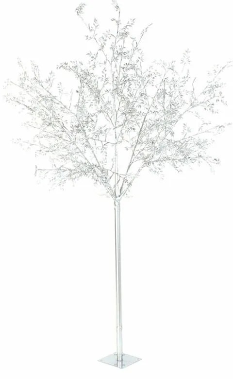 Albero di Natale DKD Home Decor Bianco Argentato Metallo Plastica 120 x 120 x 220 cm