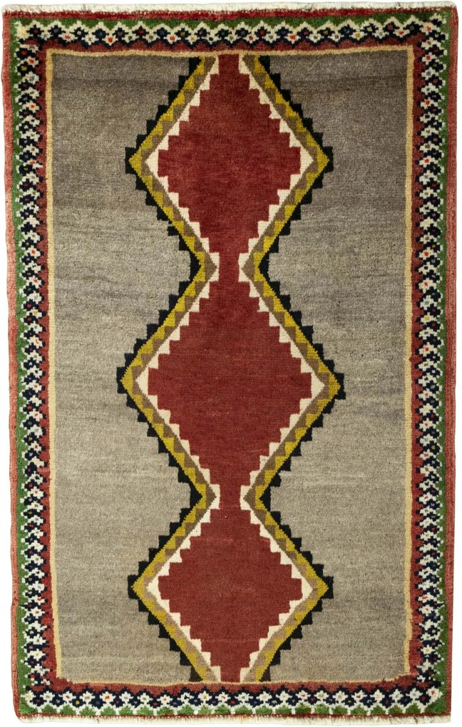 Shiraz Tappeto persiano 80x120 Beige (Iran) Annodato A Mano