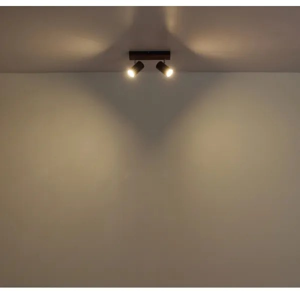 Globo 57909-2 - Faretto KAYDEN 2xGU10/25W/230V nero