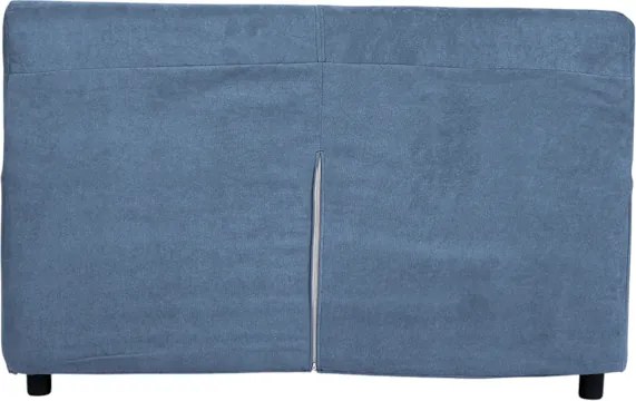 Divano 2 posti in tessuto sfoderabile VERONA 150 cm tinta unita Blu Balena