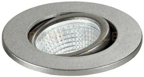 Incasso led polaris nikel tondo 3w 300lm 4000k 6,6x5,7cm