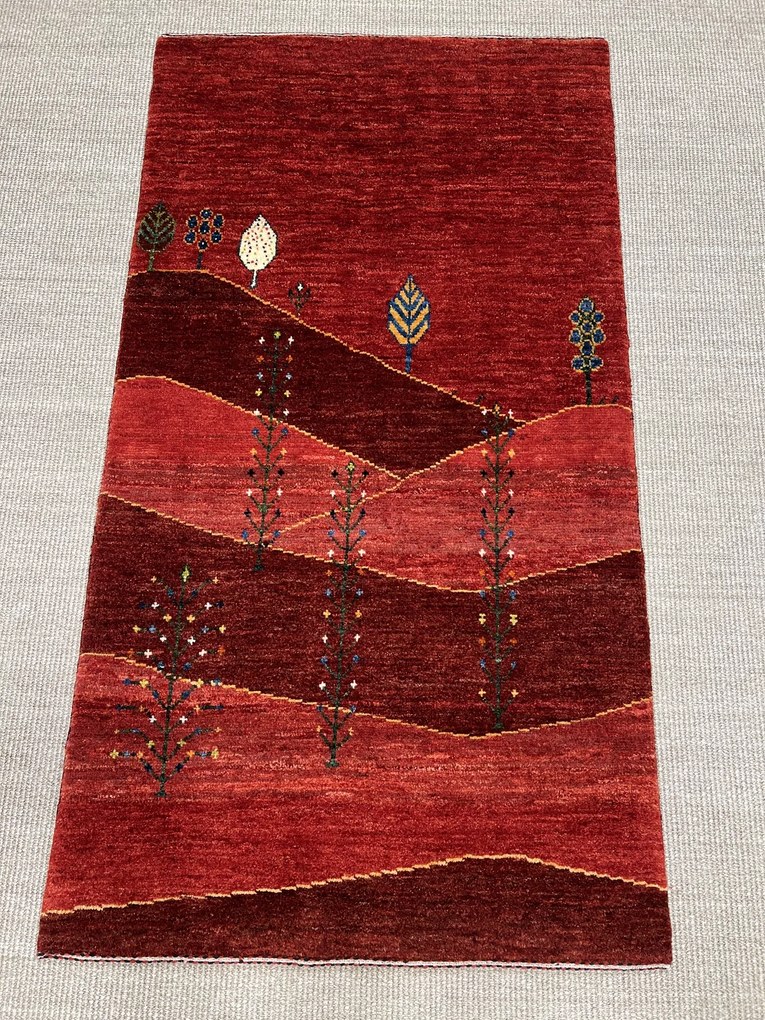 Gashguli Tappeto 90 x 160 Rosso (Iran) Annodato A Mano