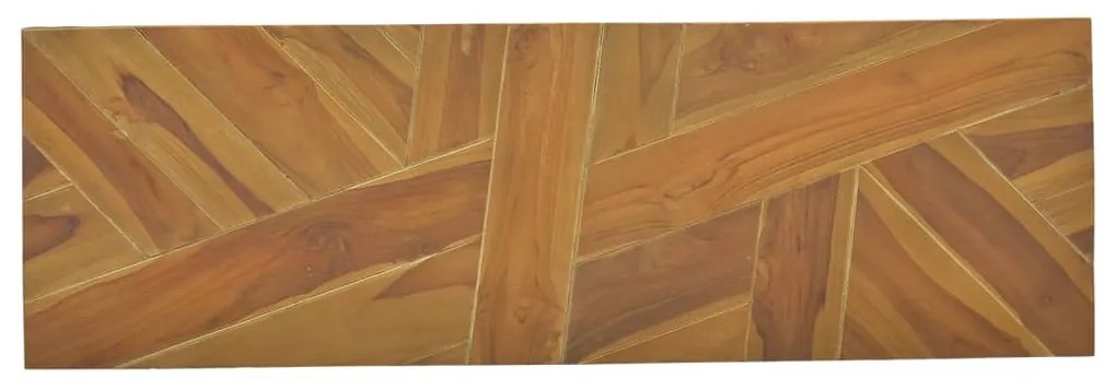 Tavolo consolle 110x35x75 cm in legno massello di teak