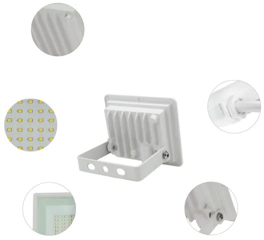 Proiettore LED da esterno NOCTIS LUX 3 LED/10W/230V 4000K IP65 bianco