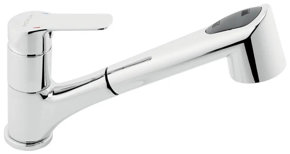 Novaservis - Rubinetto cucina METALIA con doccetta estraibile, cromo lucido