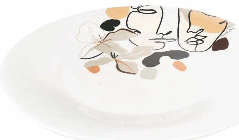 Piatto da portata in ceramica, ø 35 cm Face to Grey - VDE Tivoli 1996